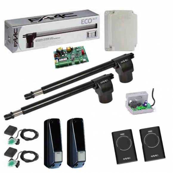 FAAC 414 LONG KIT комплект автоматики для распашных ворот с фотоэлементами